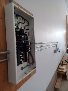 open electrical panel