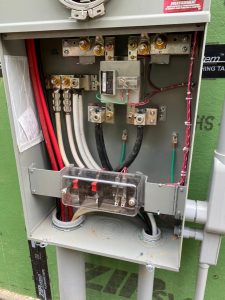 open electrical panel